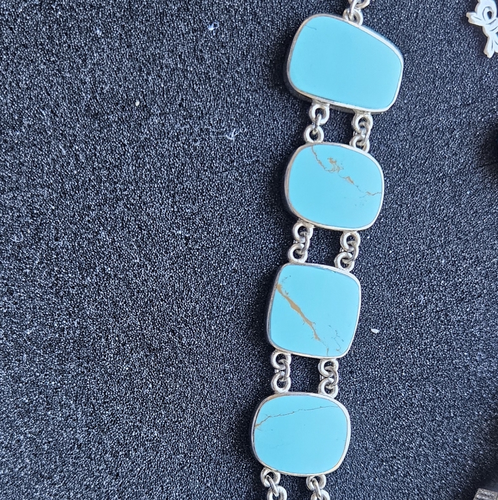 Turquoise Silver Bracelet .925 Silver